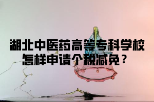 湖北中医药高等专科学校成教怎样申请个税减免？
